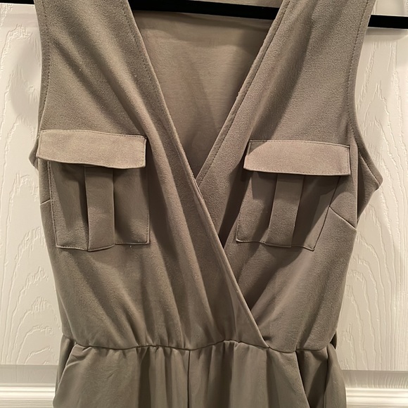 Max & Ash Washed Surplice Jumpsuit - Picture 6 of 6